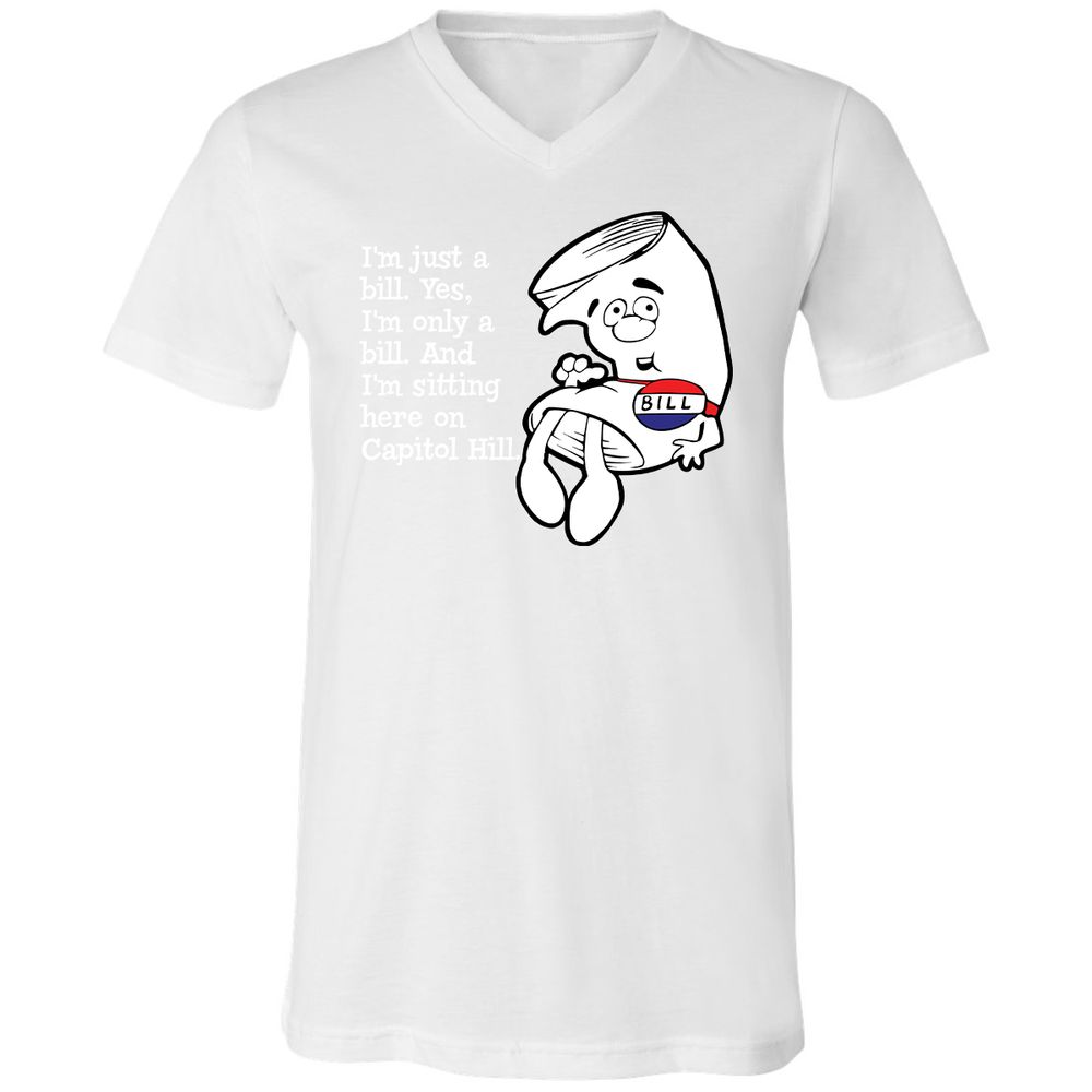 Unisex V-Neck T-Shirt - EWWWJ3TG - White - 5