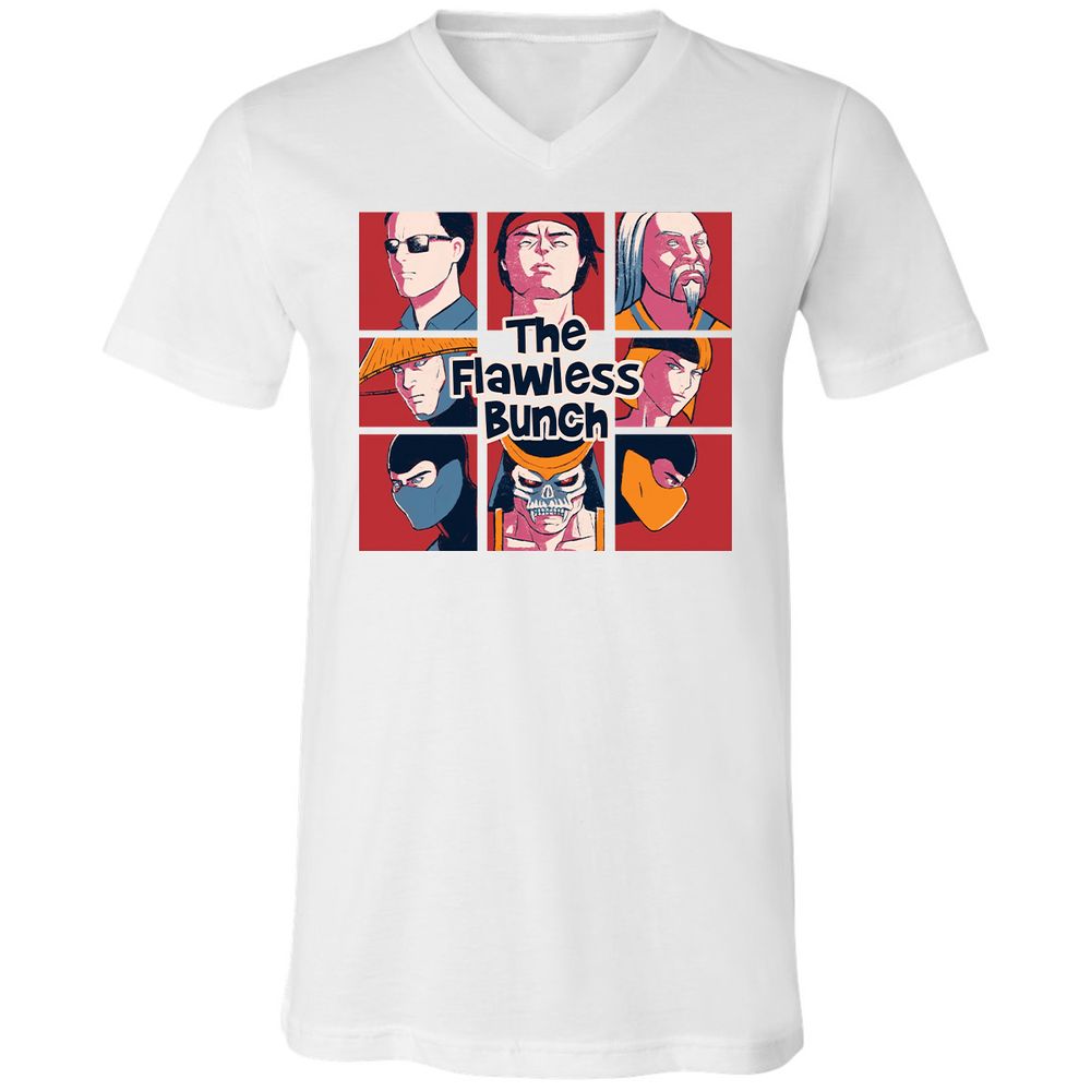Unisex V-Neck T-Shirt - JENX9XF2 - White - 5