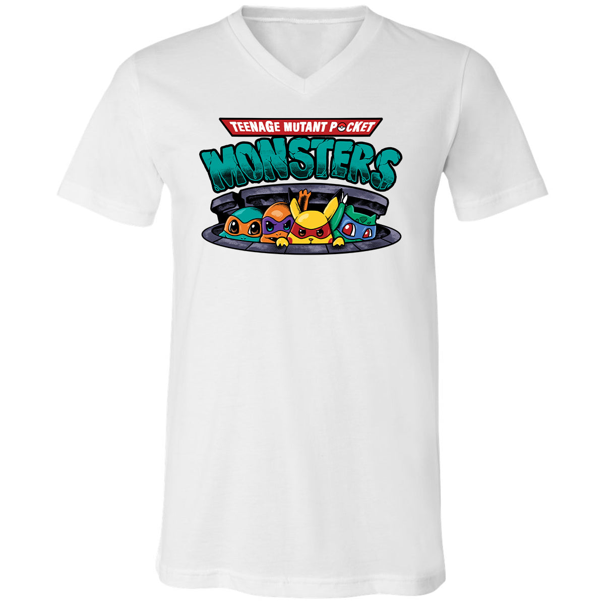 Unisex V-Neck T-Shirt - 1MHX6AXJ - White - 5