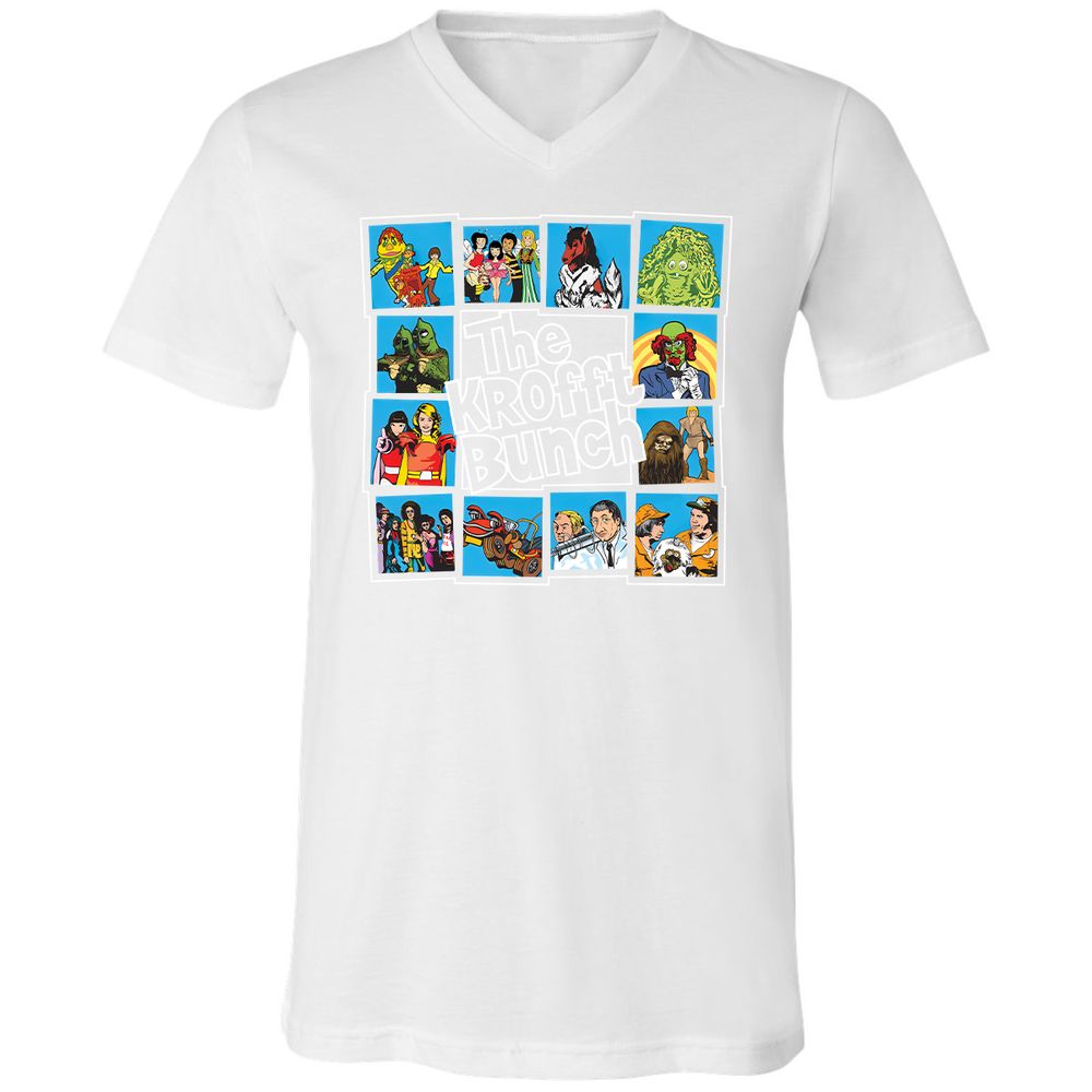 Unisex V-Neck T-Shirt - C388XFBM - White - 5