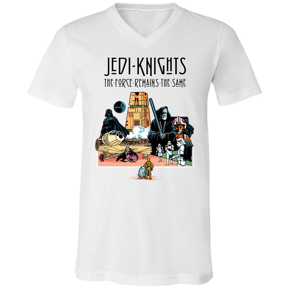 Unisex V-Neck T-Shirt - ZU6FL6U1 - White - 5