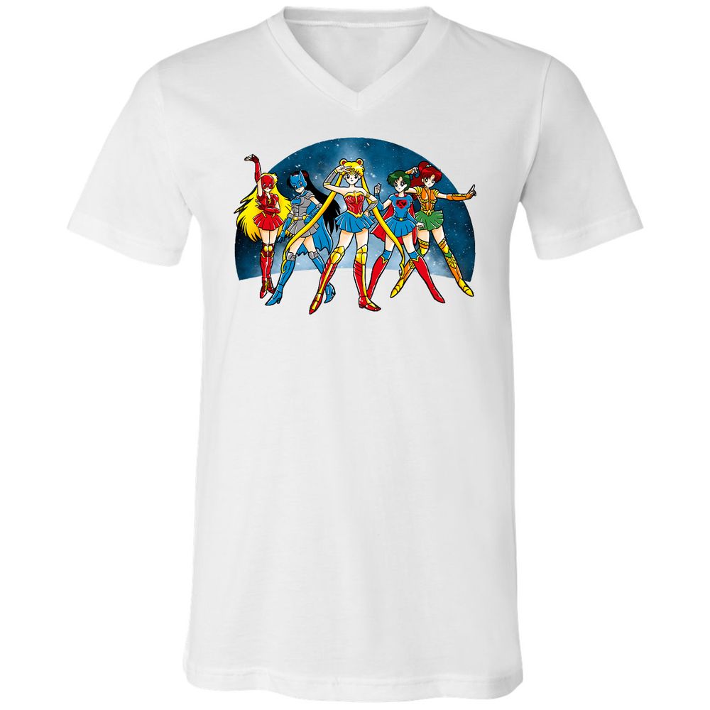 Unisex V-Neck T-Shirt - GTLCLLY7 - White - 5