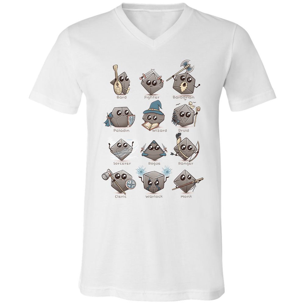 Unisex V-Neck T-Shirt - G47TRSMS - White - 5