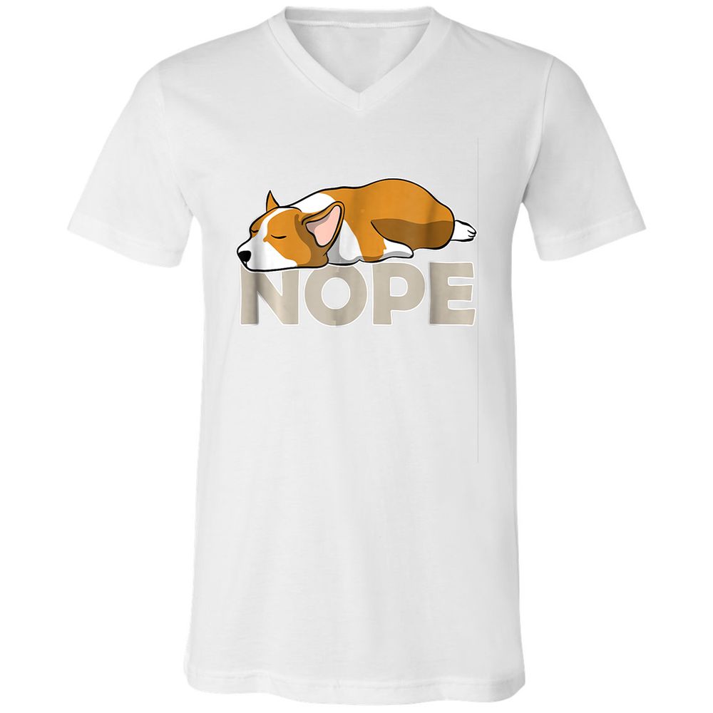 Unisex V-Neck T-Shirt - N6GW8FMP - White - 5