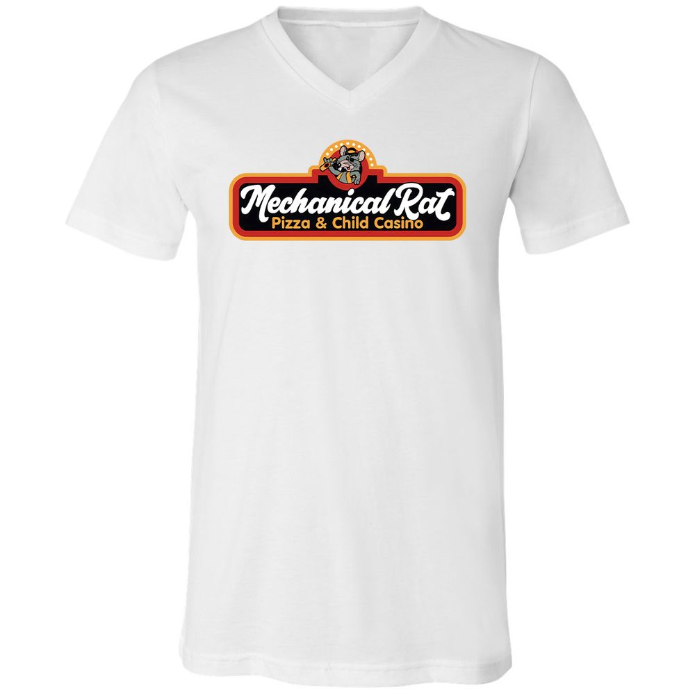 Unisex V-Neck T-Shirt - VVKVZ5FG - White - 5