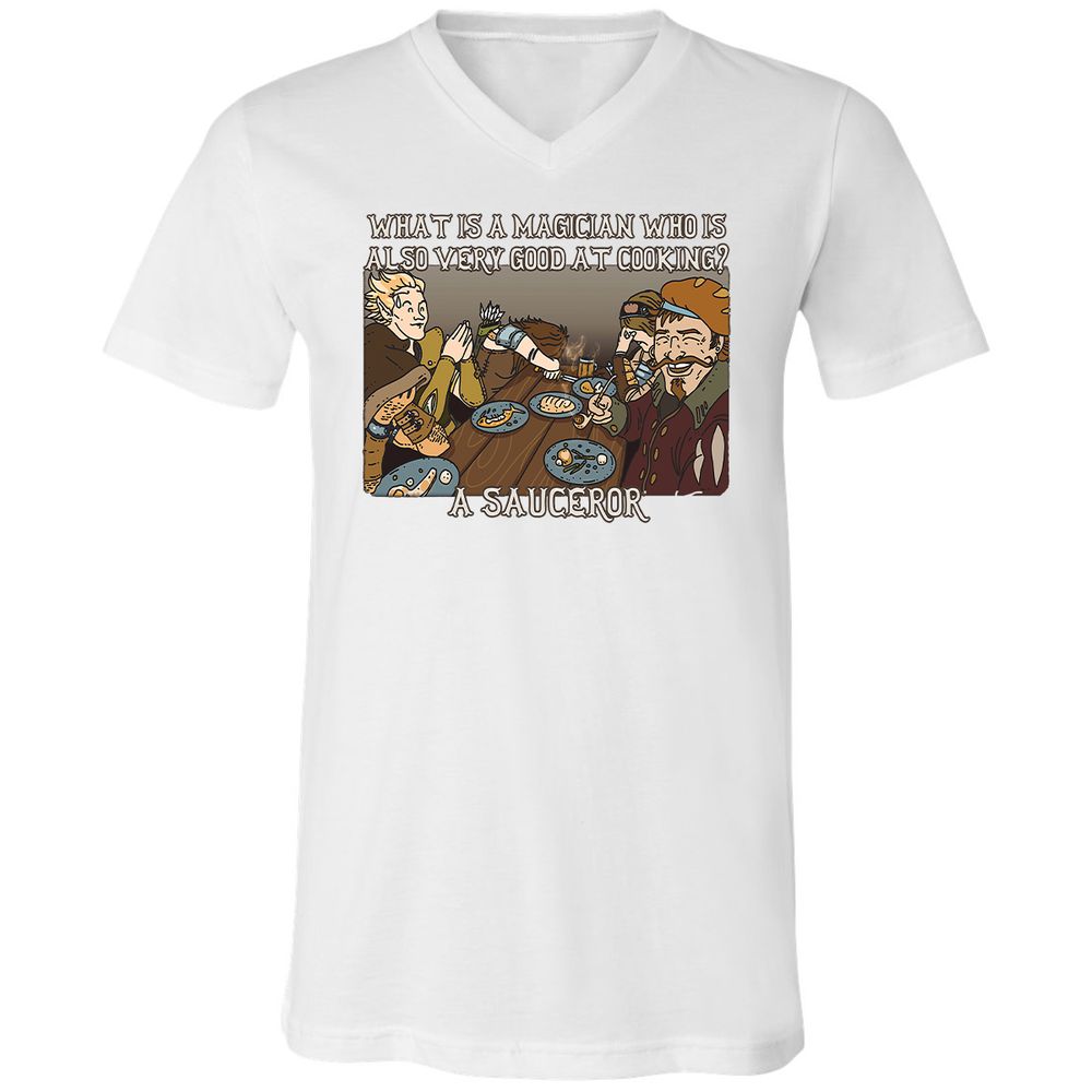 Unisex V-Neck T-Shirt - 2A3R7WQ6 - White - 5