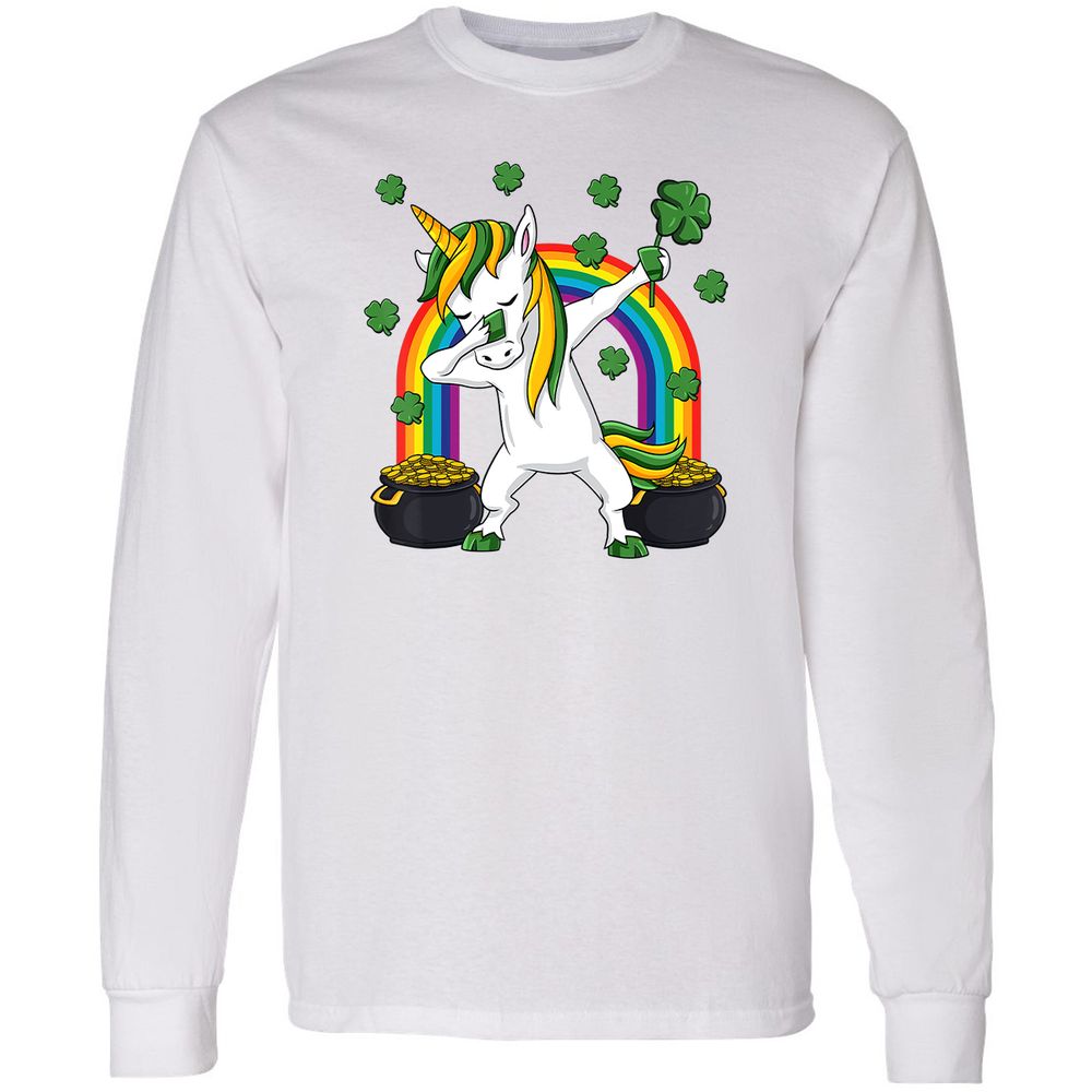 Long Sleeve T-Shirt - B6HWZQWL - White - 5