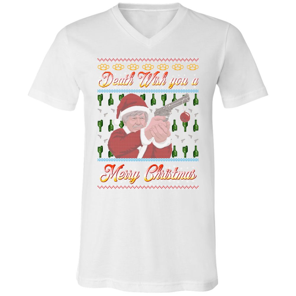 Unisex V-Neck T-Shirt - FZVM2GH4 - White - 5
