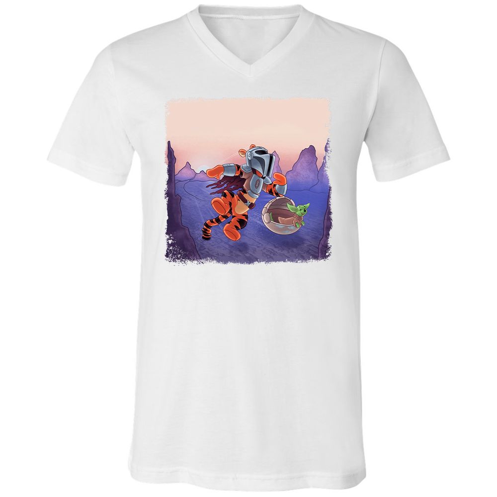 Unisex V-Neck T-Shirt - 38JYX5VU - White - 5