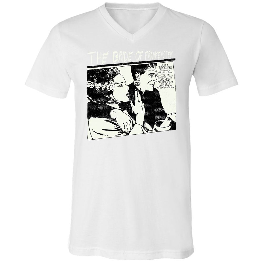 Unisex V-Neck T-Shirt - UR997JAH - White - 5