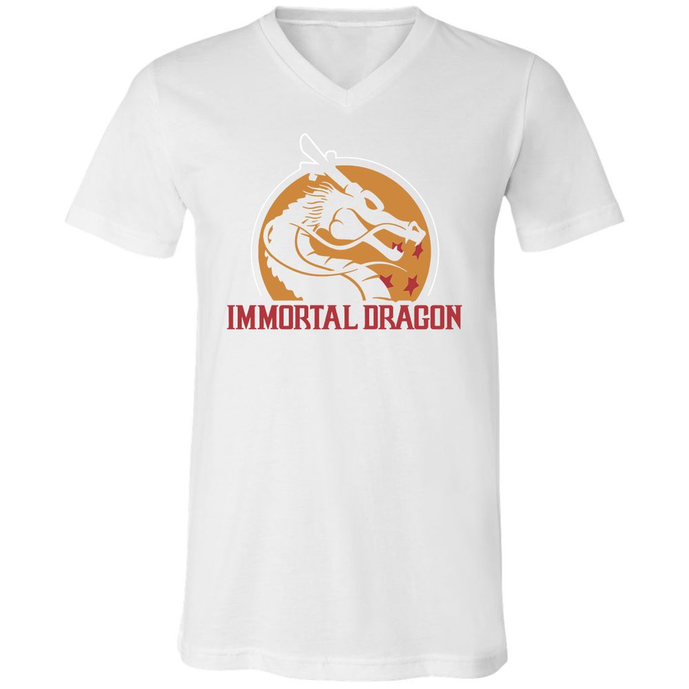 Unisex V-Neck T-Shirt - 958MAFT5 - White - 5