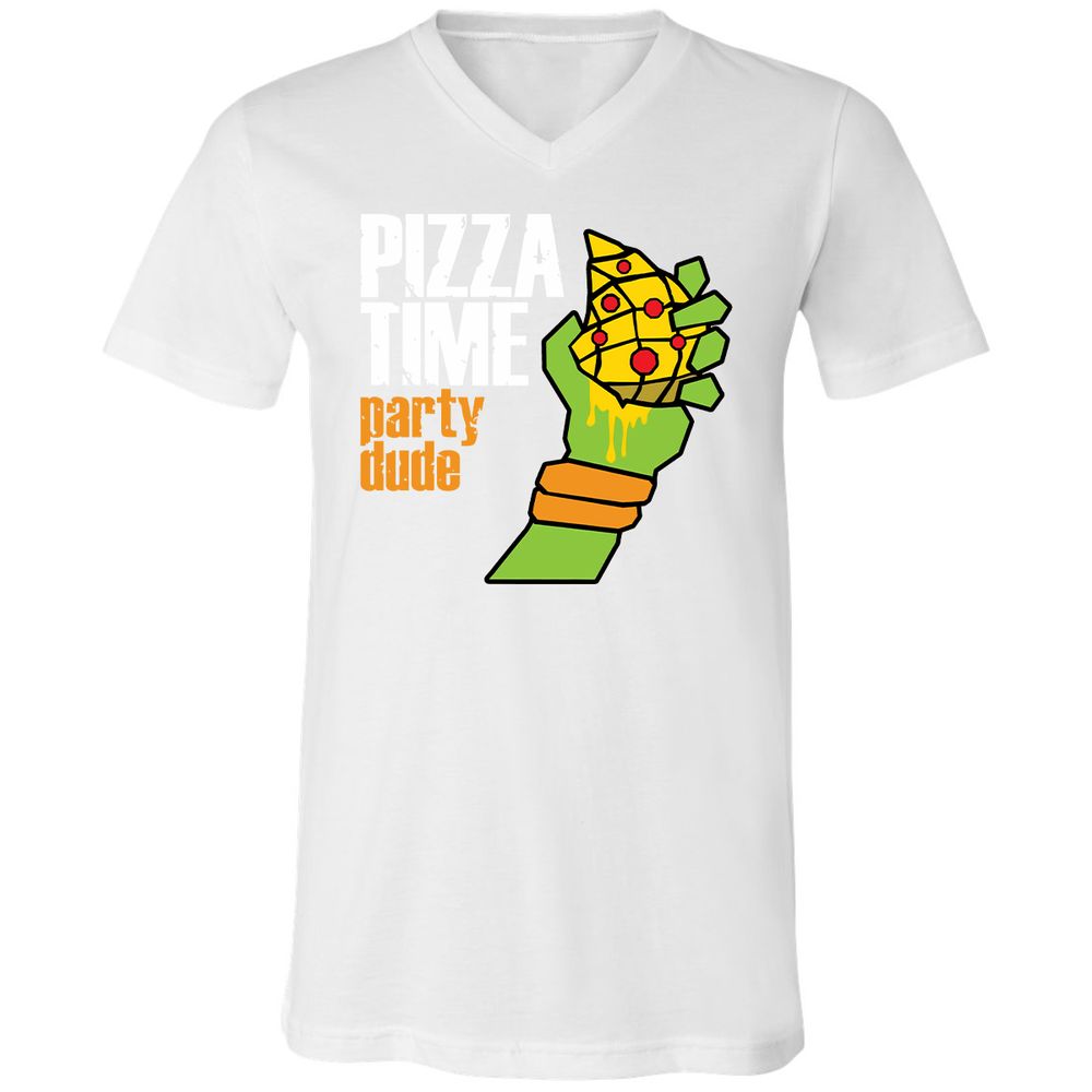 Unisex V-Neck T-Shirt - DJLE7KED - White - 5