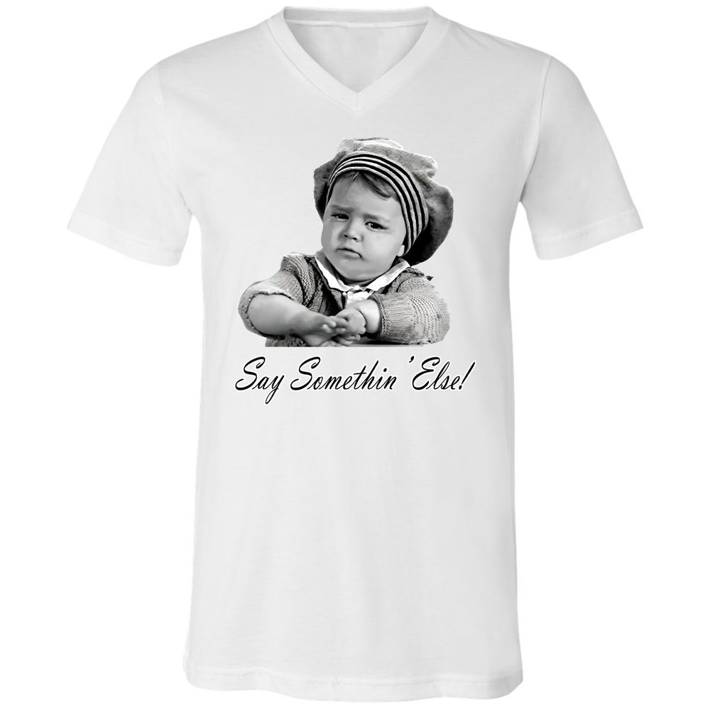 Unisex V-Neck T-Shirt - P1N87MQT - White - 5