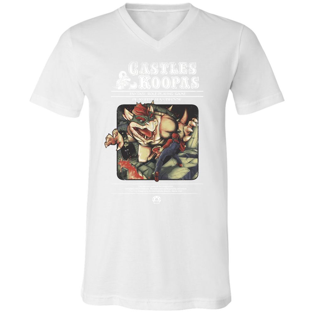 Unisex V-Neck T-Shirt - KSZ96L49 - White - 5