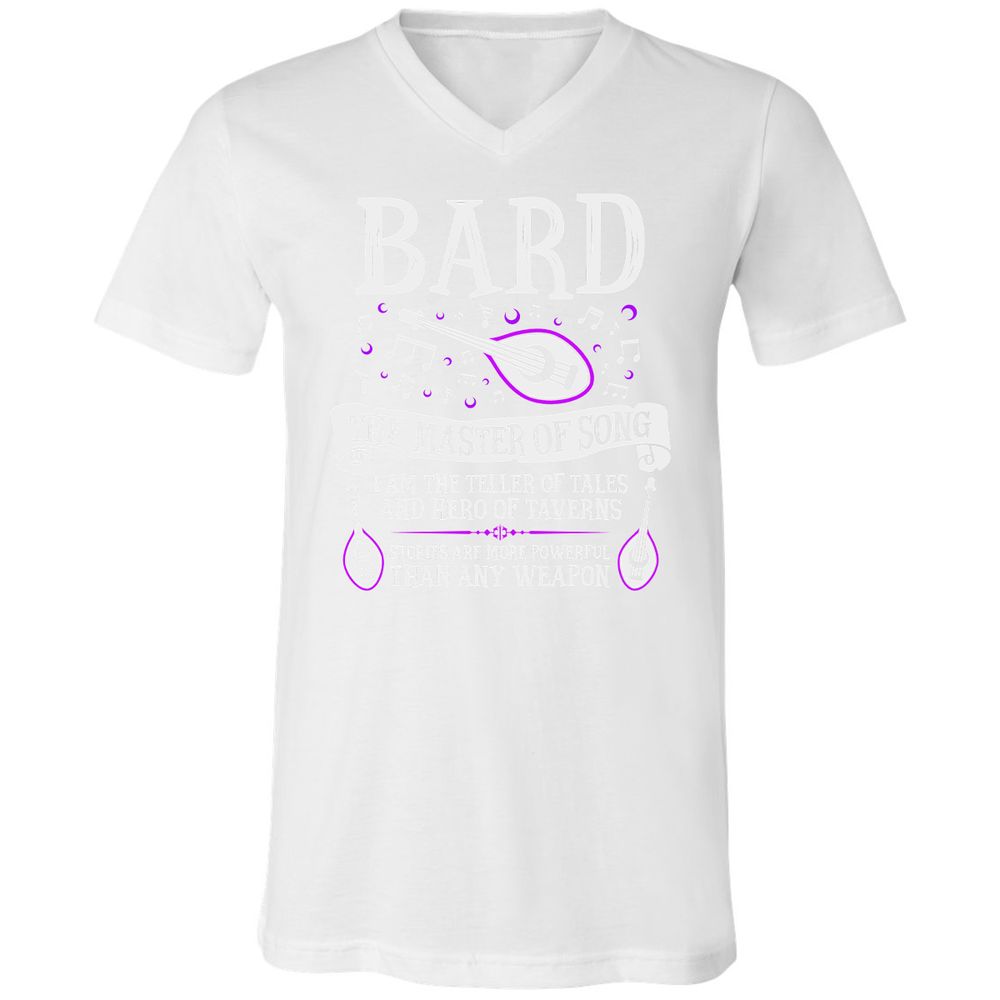 Unisex V-Neck T-Shirt - 5X16LLZN - White - 5