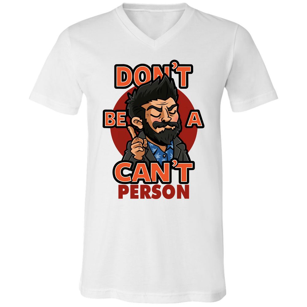 Unisex V-Neck T-Shirt - 92MCXM17 - White - 5