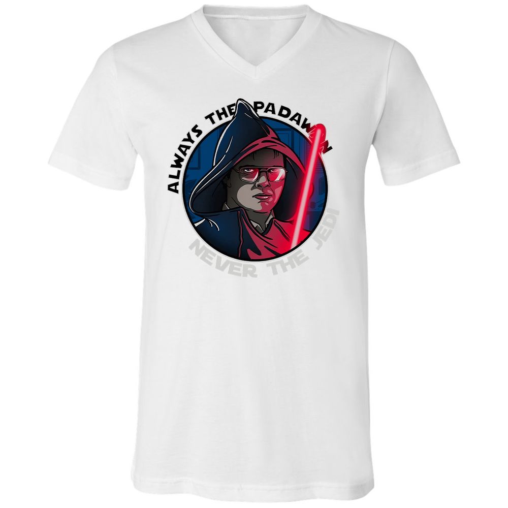 Unisex V-Neck T-Shirt - C5FKZ32J - White - 5