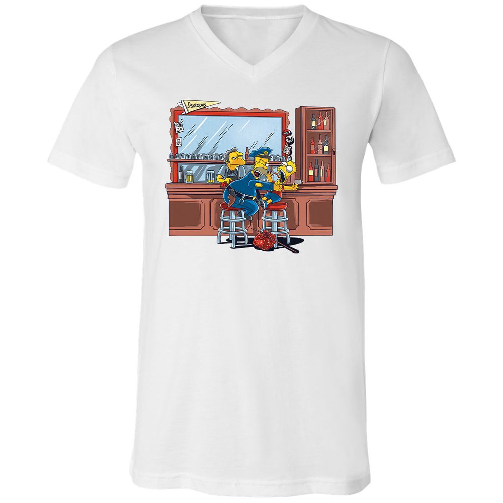 Unisex V-Neck T-Shirt - G68N91D2 - White - 5
