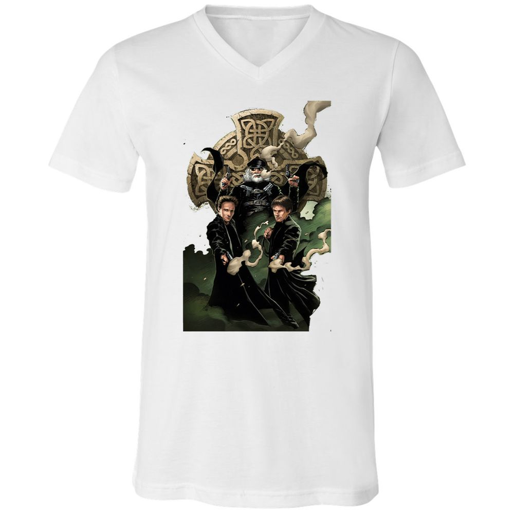 Unisex V-Neck T-Shirt - 6LBP9EX1 - White - 5