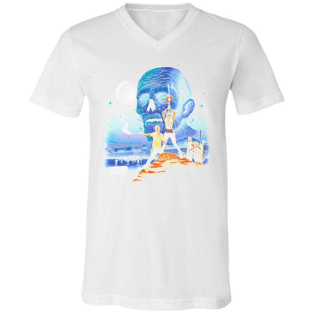 Unisex V-Neck T-Shirt - UL8U8CFB - White - 5