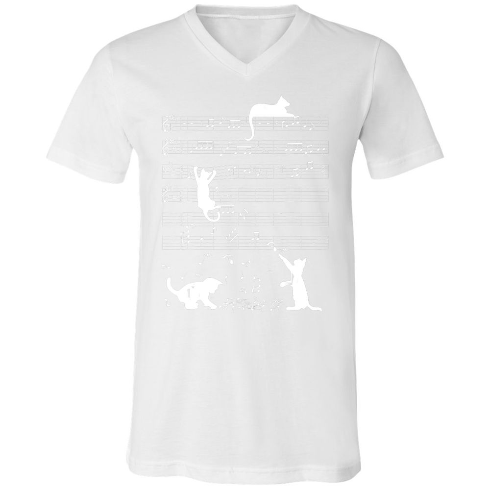 Unisex V-Neck T-Shirt - PDNJ7Z77 - White - 5