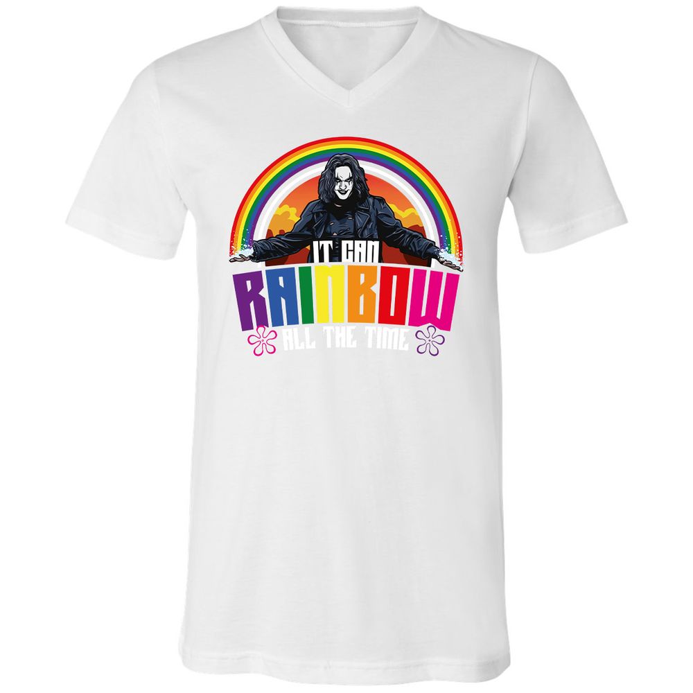 Unisex V-Neck T-Shirt - SPNV65ZJ - White - 5