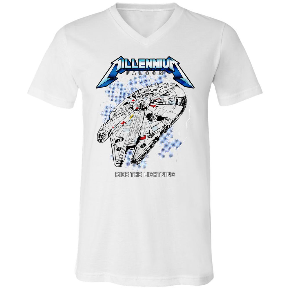 Unisex V-Neck T-Shirt - RGKHBNFY - White - 5