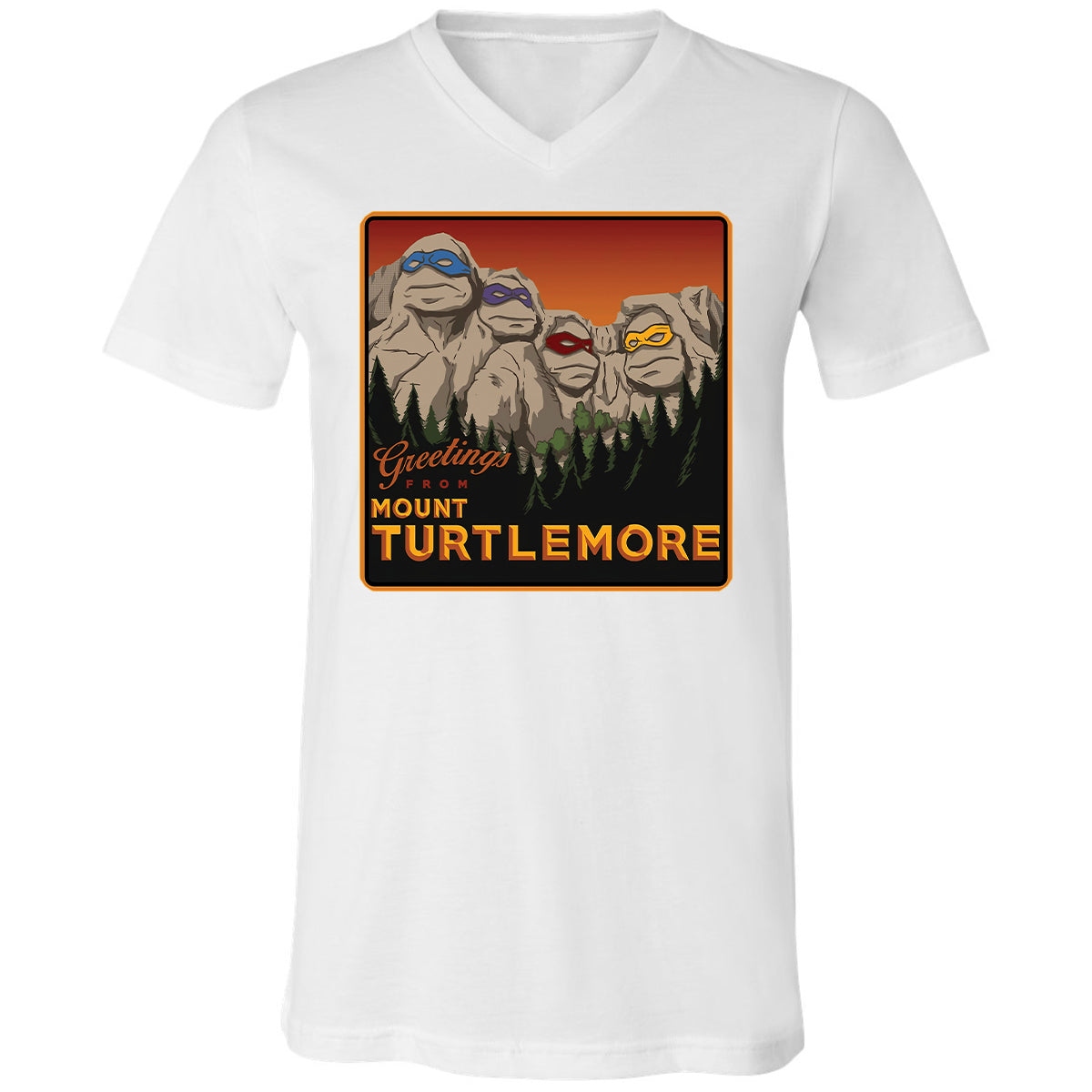 Unisex V-Neck T-Shirt - DLN6QMSL - White - 5