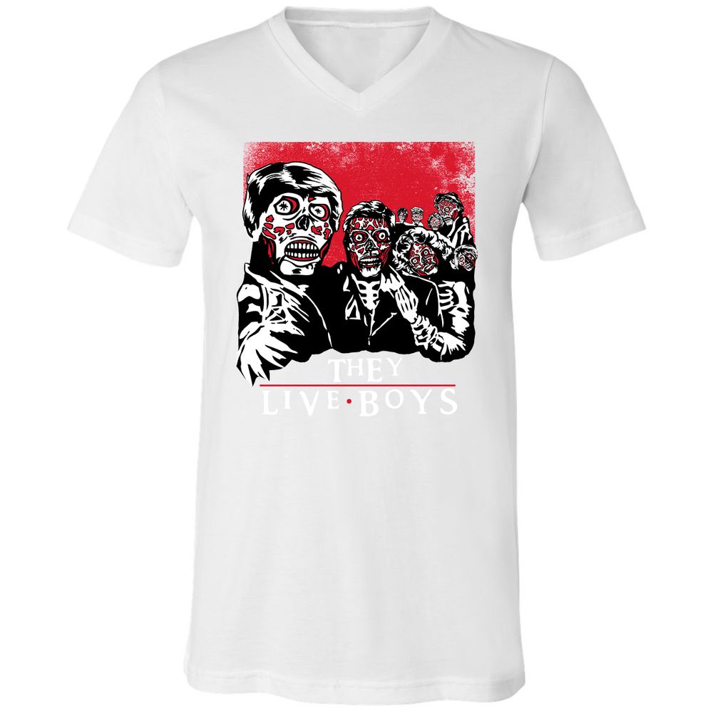 Unisex V-Neck T-Shirt - EJ24ZXPA - White - 5