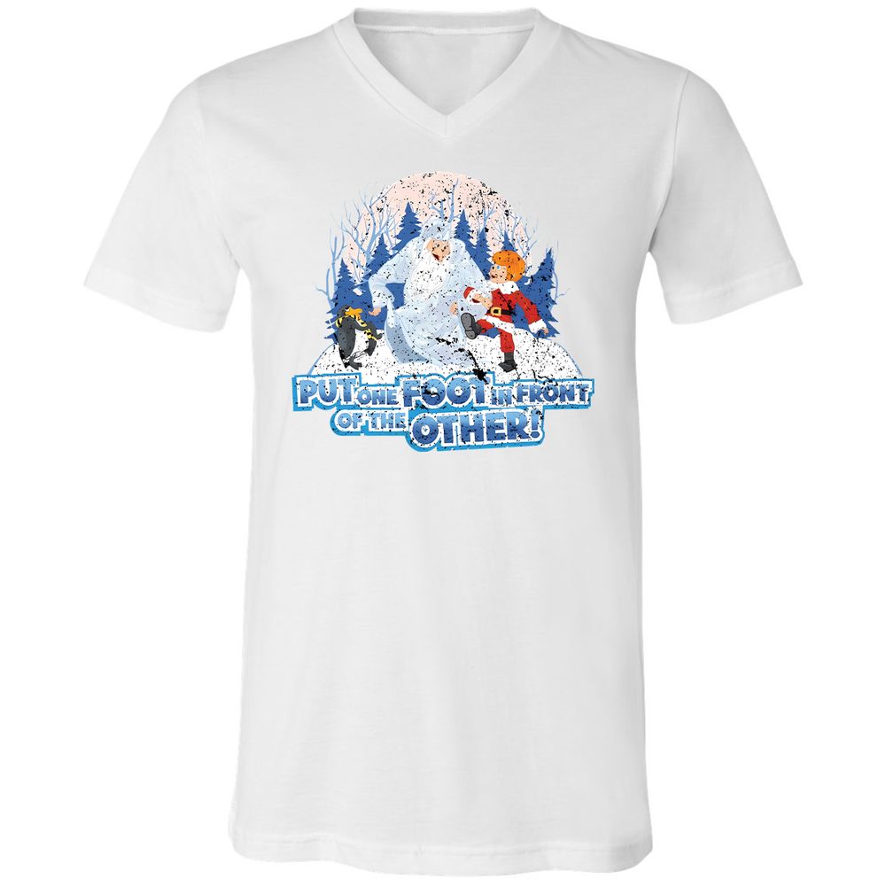 Unisex V-Neck T-Shirt - ZPJZFKX9 - White - 5