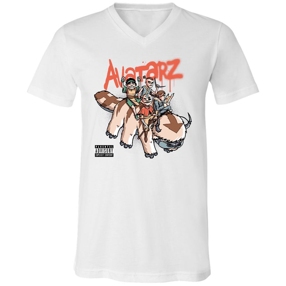 Unisex V-Neck T-Shirt - 6ESGXQNT - White - 5