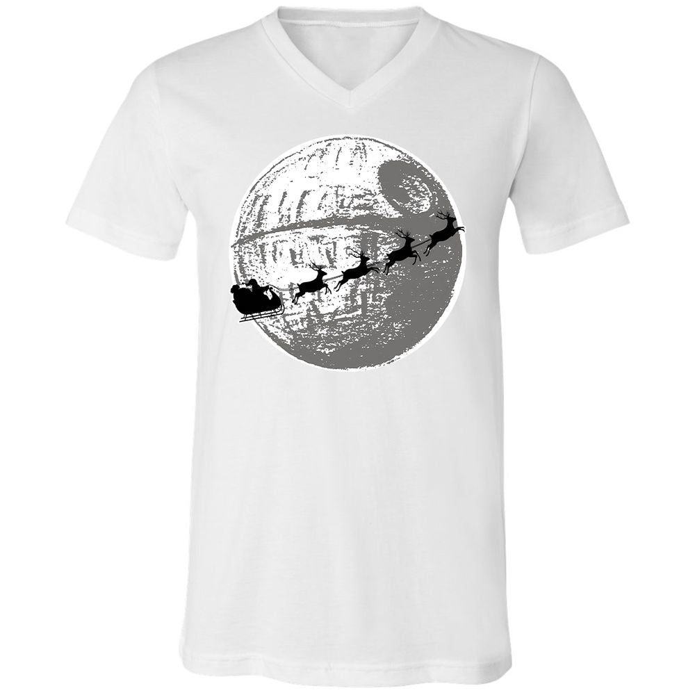 Unisex V-Neck T-Shirt - D5S73ZXZ - White - 5