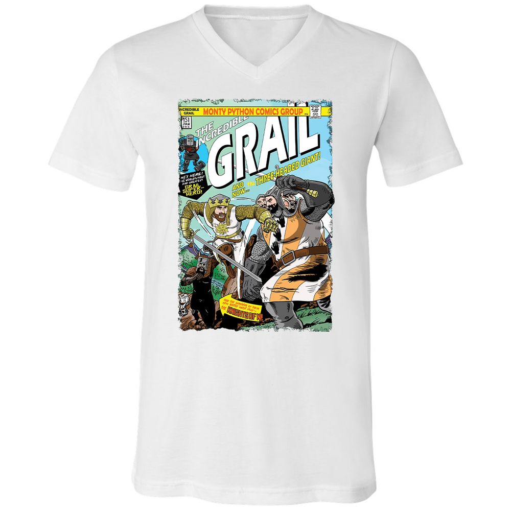 Unisex V-Neck T-Shirt - J297TTQU - White - 5