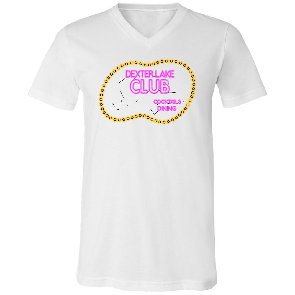 Unisex V-Neck T-Shirt - 7A43X13W - White - 5