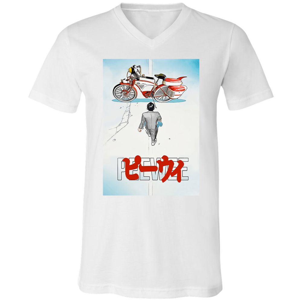 Unisex V-Neck T-Shirt - TMHYBTJ2 - White - 5