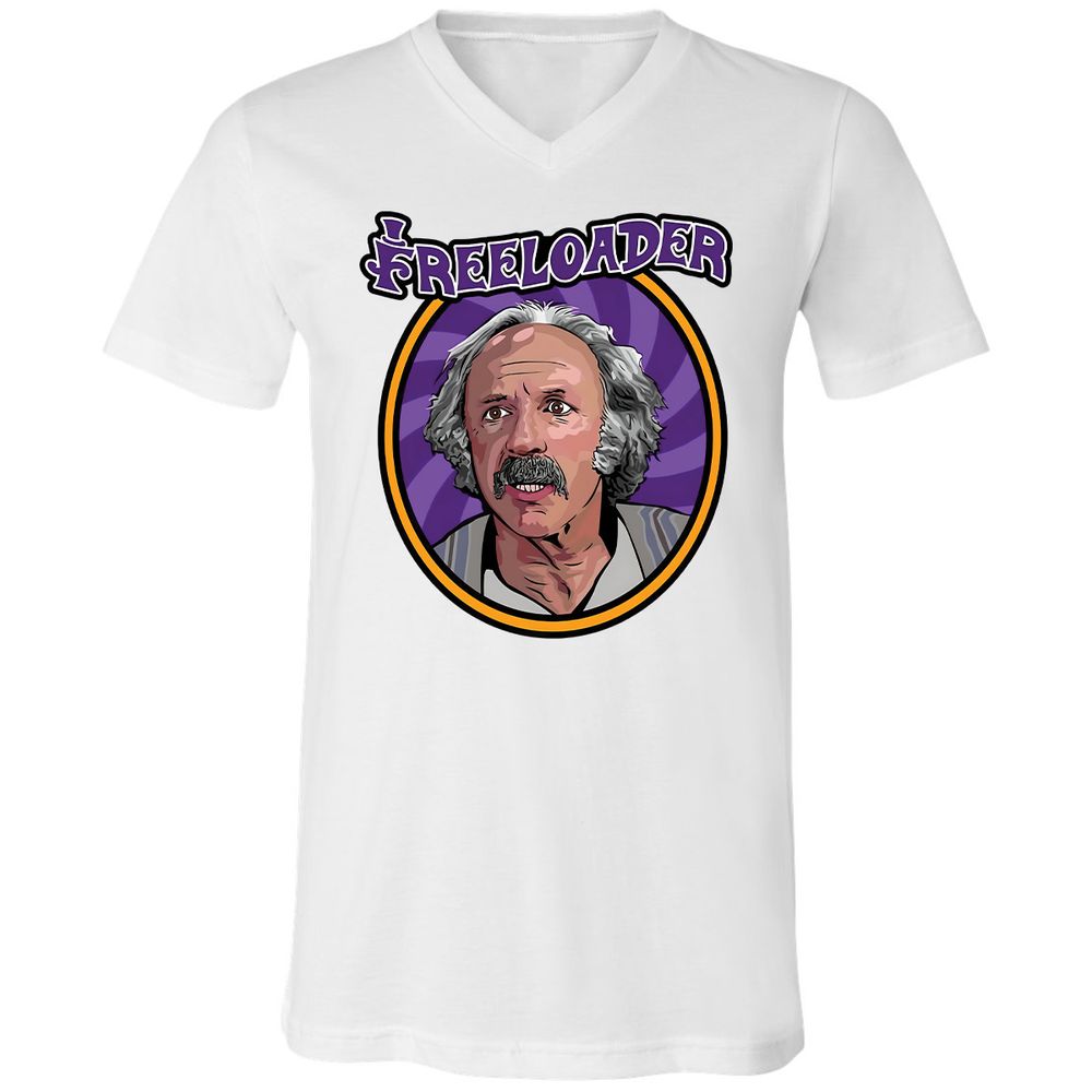 Unisex V-Neck T-Shirt - HVDGK9JR - White - 5