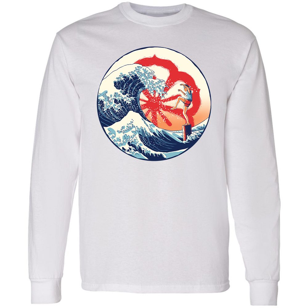 Long Sleeve T-Shirt - JZ2K5QMV - White - 5