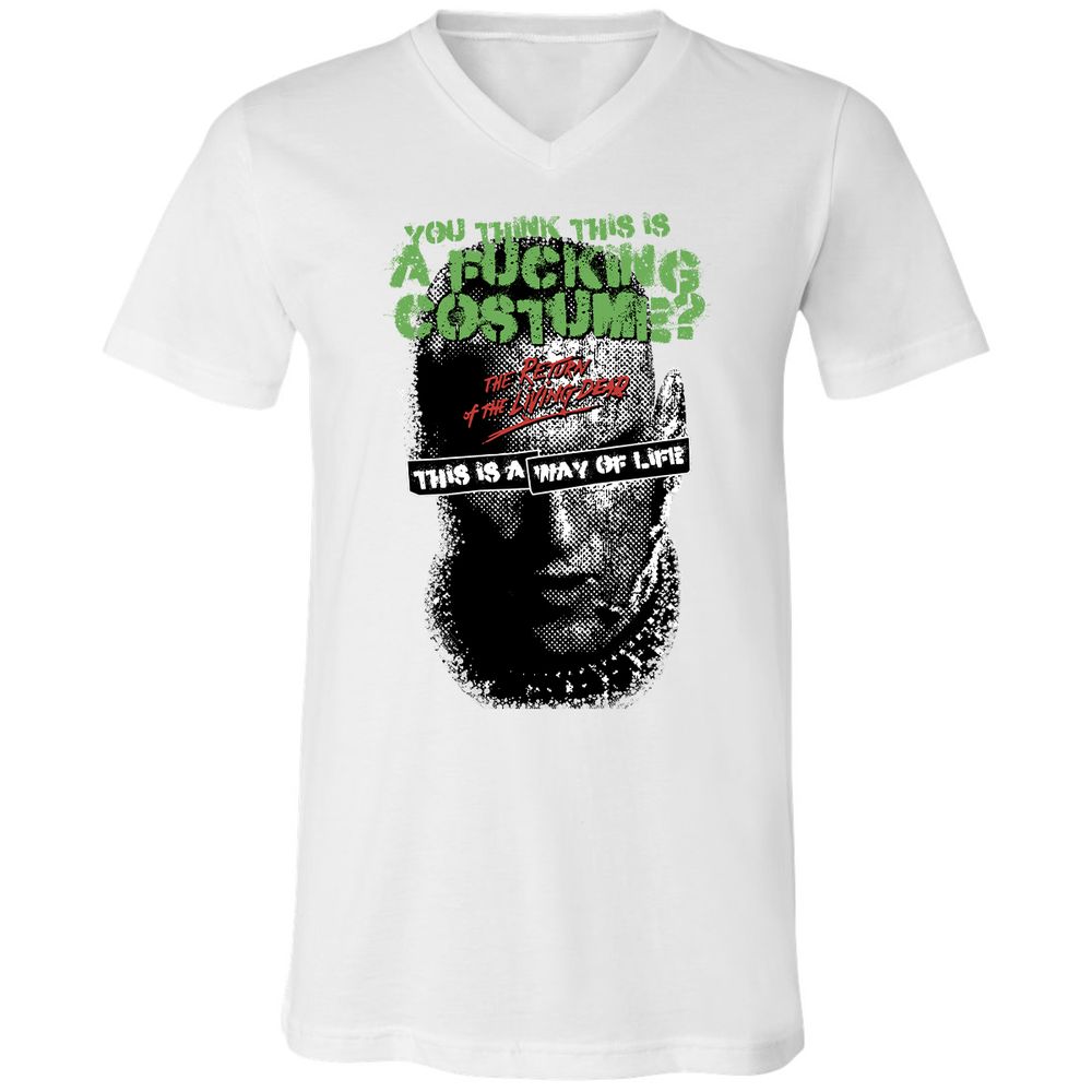 Unisex V-Neck T-Shirt - 11W3D3TT - White - 5