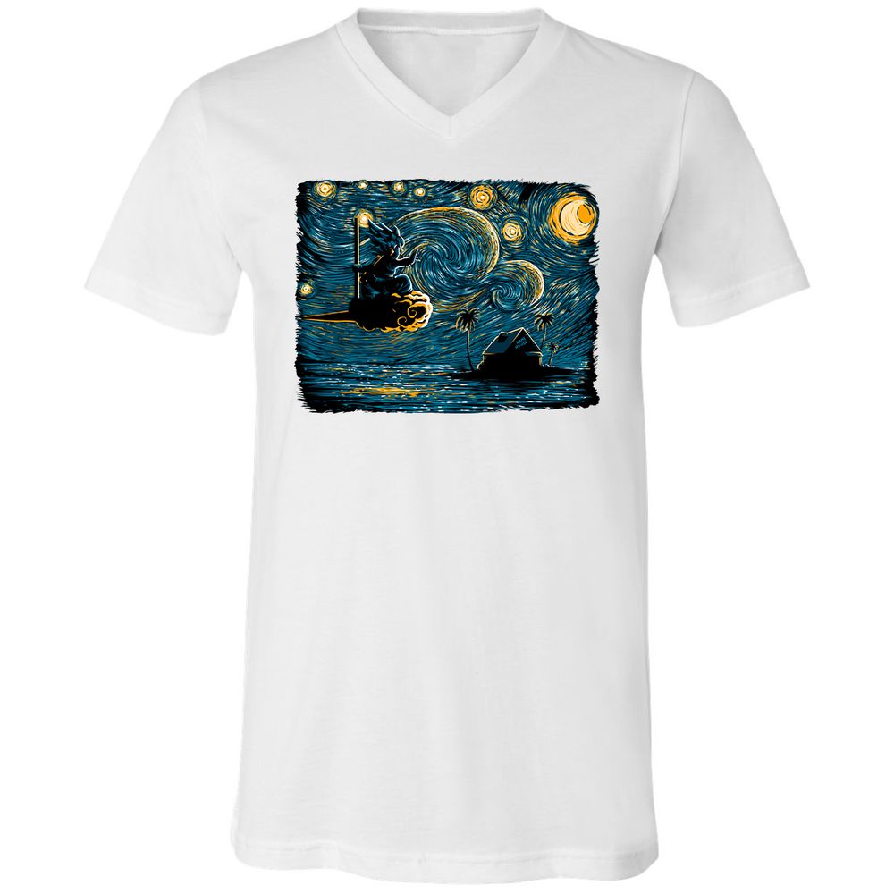 Unisex V-Neck T-Shirt - GSEEQPRU - White - 5