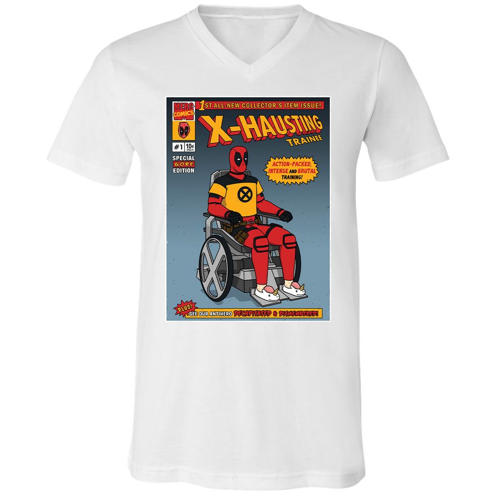 Unisex V-Neck T-Shirt - T2BMXLKK - White - 5