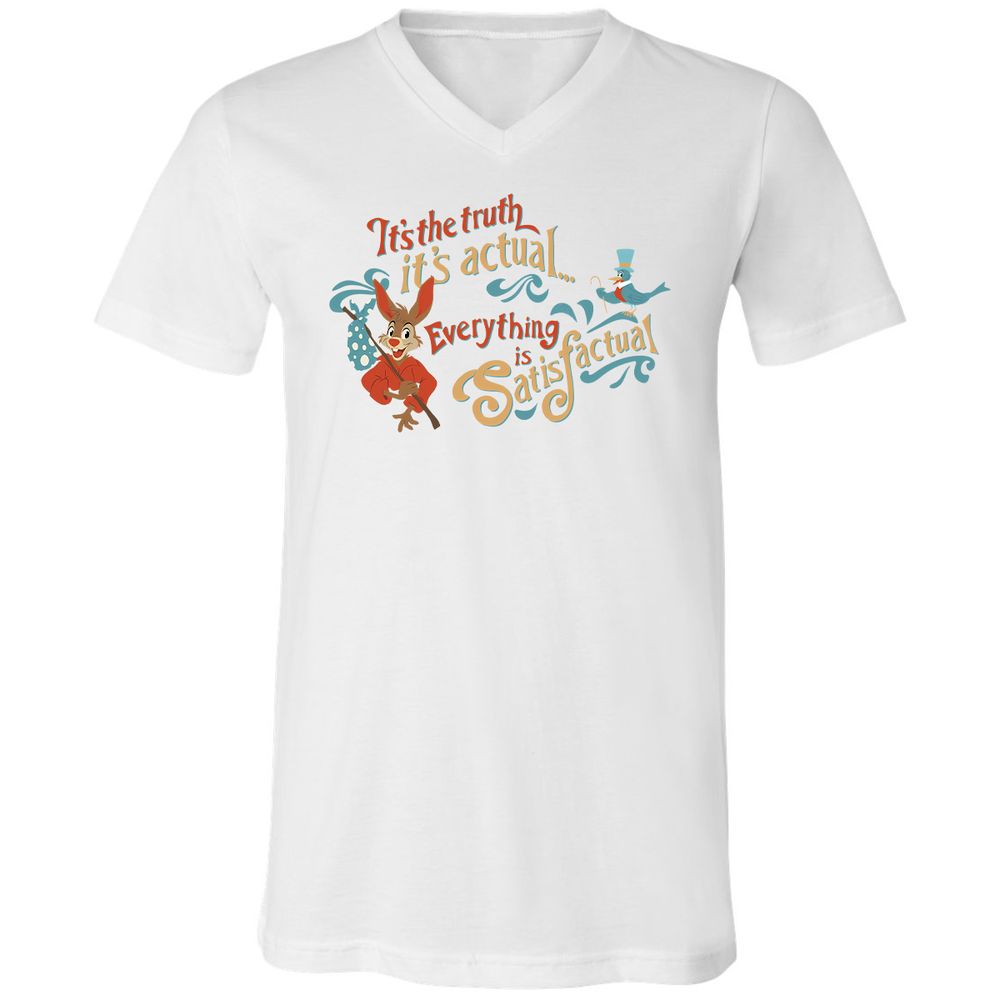 Unisex V-Neck T-Shirt - PQ3GBXTH - White - 5