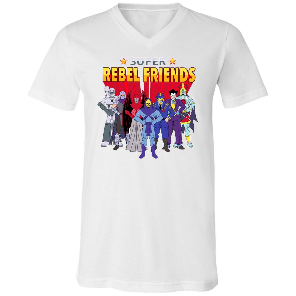 Unisex V-Neck T-Shirt - 1WEC5NDE - White - 5