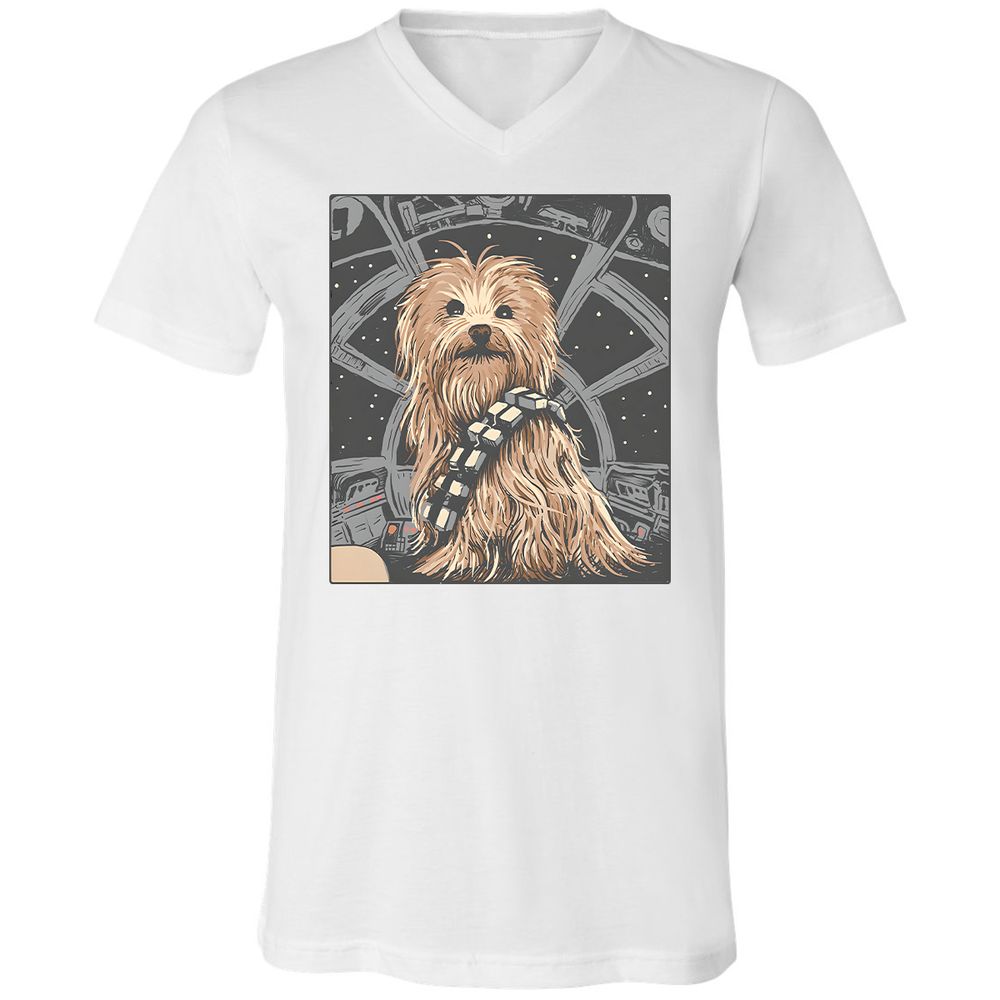 Unisex V-Neck T-Shirt - 5B4SERCY - White - 5