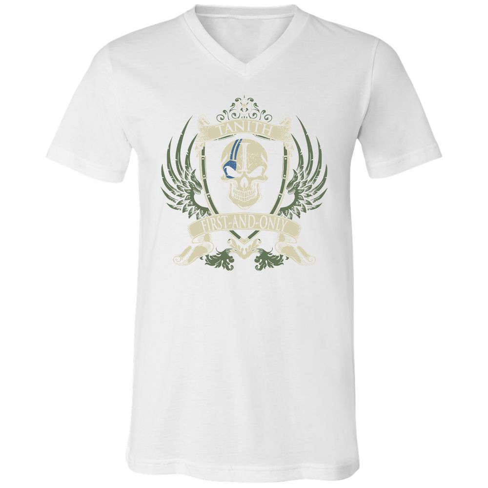 Unisex V-Neck T-Shirt - TB9X2YL2 - White - 5