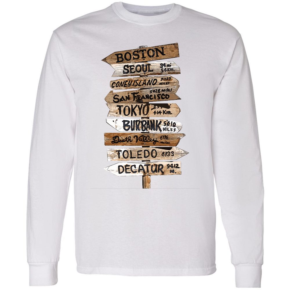 Long Sleeve T-Shirt - X736DFTP - White - 5