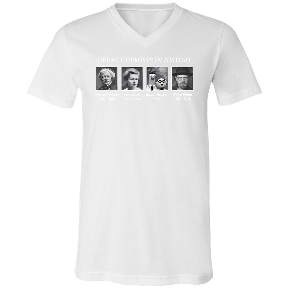 Unisex V-Neck T-Shirt - AY17SS1W - White - 5