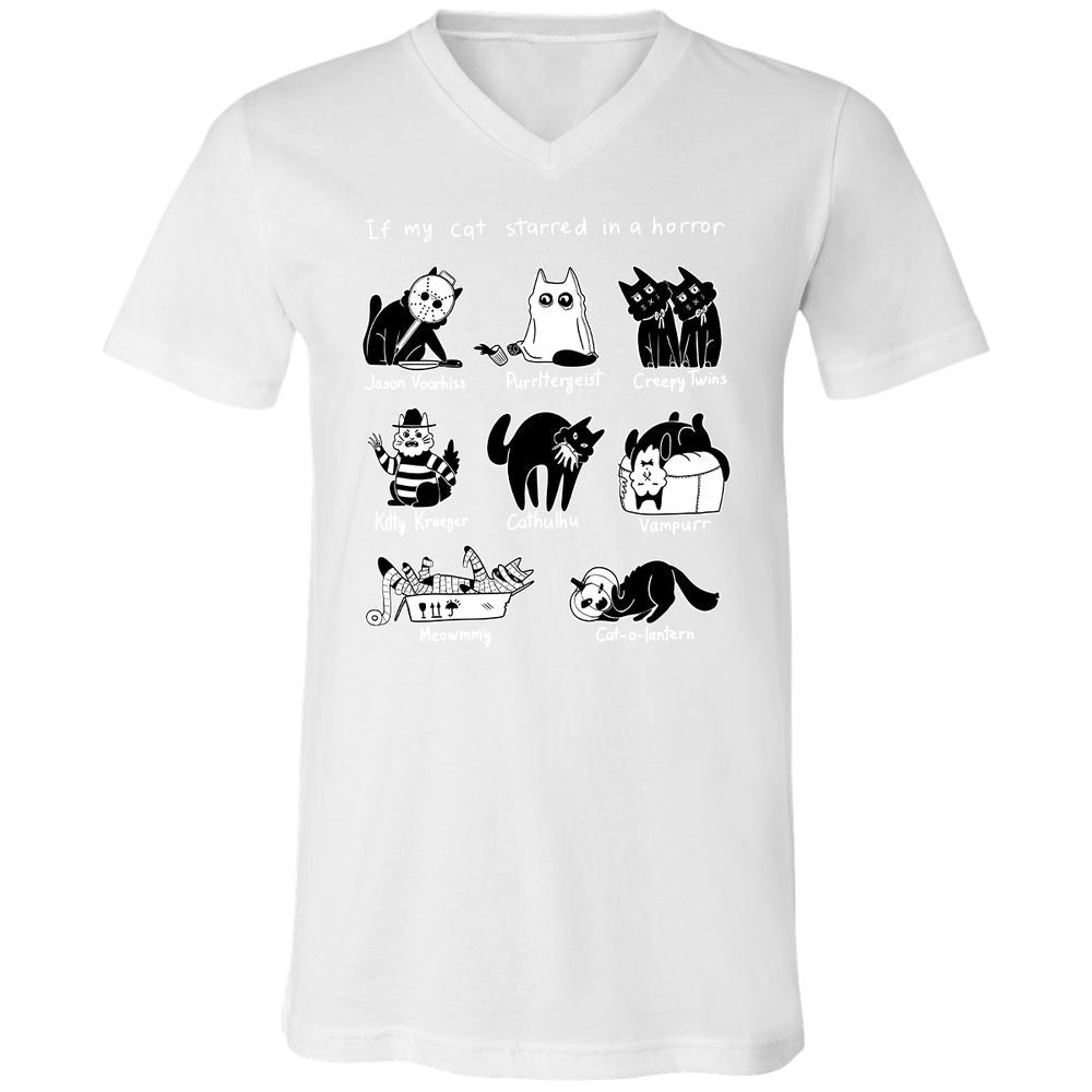 Unisex V-Neck T-Shirt - U3TK7NA8 - White - 5