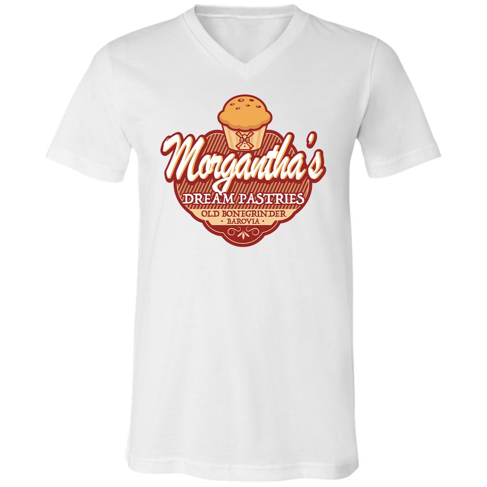 Unisex V-Neck T-Shirt - D7H97E9Z - White - 5