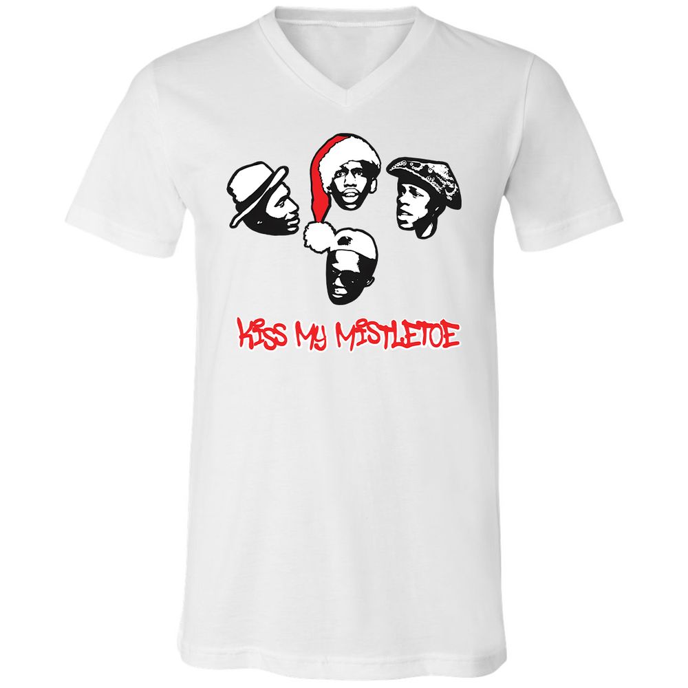 Kiss My Mistletoe Xmas Rap - White - 5