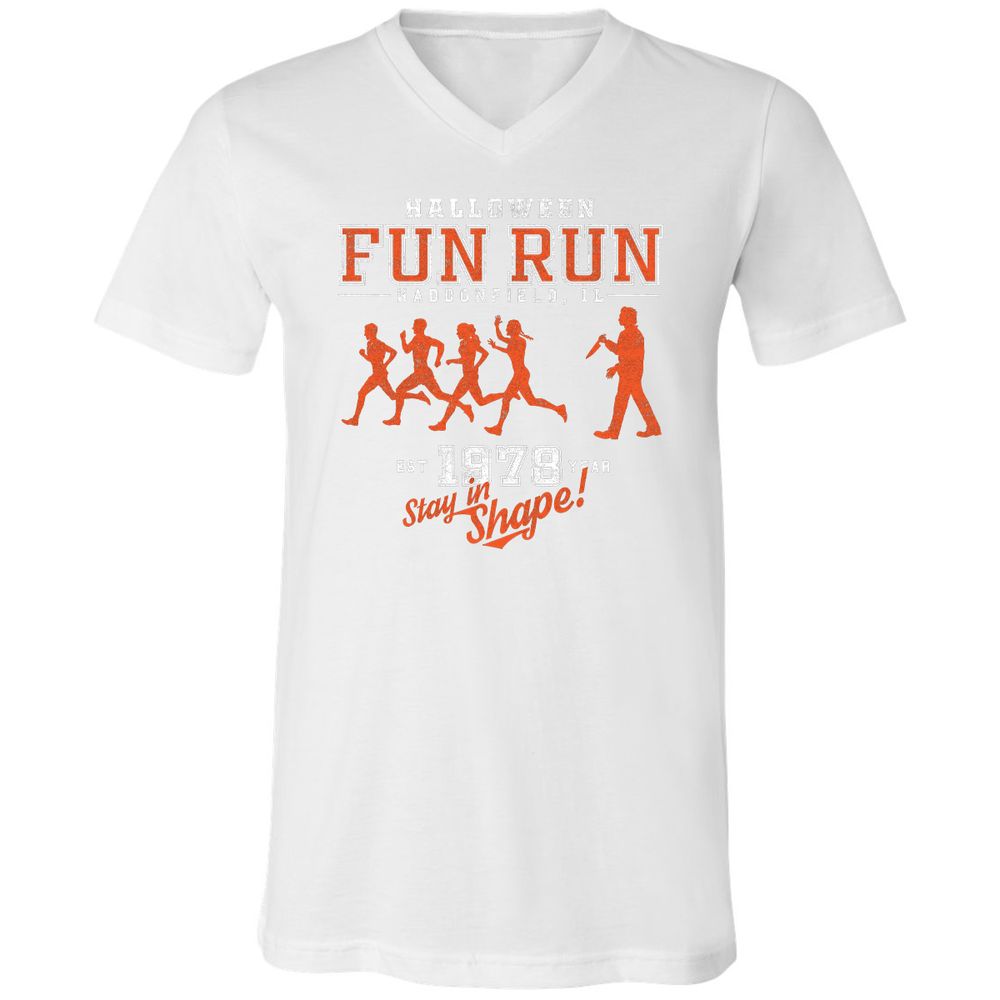 Unisex V-Neck T-Shirt - MDKT6FNK - White - 5
